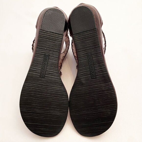NWT Enzo Angiolini Dark Bronz Jeweled Sandals Size 7 - Picture 6 of 10